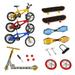 Color Random Fingerboard Set Mini Bike Skateboard Scooter Toy Kit Fingerboard Sports Assorted Set DH-16