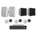 Rockville Multi Room Home Receiver+6) 6.5 Ceiling+2) Wall Speakers+2) 8 Subs