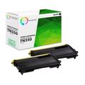 TCT Compatible Toner Cartridge Replacement for the Brother TN350 Series - 2 Pack Black