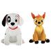 Dalmatian Dog Disney Patch Eye & Bambi Deer Kohlâ€™s 12 Plush Soft Stuffed Animal New