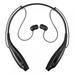 Bluetooth Neckband Headphones with Magnetic Earbuds Flexible Wireless Bluetooth Headset for Running HD Stereo Noise Cancelling Earphones for Mobile phone Media Devices(Black)