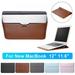 MacBook 12â€�11.6â€�PU Leather Laptop Sleeve Case With Stand Function For MacBook Samsung Chromebook HP Acer Lenovo YJ