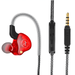 UrbanX iX2 Pro Dynamic Hybrid Dual Driver in Ear Musicians Earphones With Mic Tangle-Free Cable in-Ear Earbuds Headphones For Meizu M6