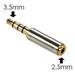 D Andamp K Exclusives Gold Plated 35Mm Male To 25Mm Female Headphone Audio Adapter Jack Stereo Or Mono For Apple Iphone 3Gs 4G 4S 5 Samsung Galaxy S3 S4 Galaxy Note 2 Ipad 2 3 4 Ipad Mini