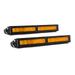 Diode Dynamics Stage Series 12 Inch LED Light Bar Single Row Straight Amber Wide Pair DD5045P