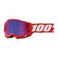 100% Accuri 2 Goggle Red Frame/Red Mirror Lens