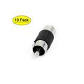 10 Pcs Single RCA Phono Coupler Male to Male Audio Converter Adapter