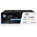 HP 202A CF500AM | CF501A CF502A CF503A | 3 Toner-Cartridges | Cyan Magenta Yellow | Works with HP LaserJet Pro M254 M281cdw M281dw M281fdw