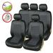 Kqiang 9Pcs Car Seat Cover Pu Leather Protector Universal Full Set Front Rear For Jeep