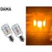 1156: DAMA mini Amber LED Light Bulbs 24CSP (Pack of 2)