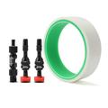 Tubeless Bike Wheel Rim Tape Bicycle Rim Strip Tape Width 16 mm Roll Anti Puncture Tubeless Vacuum Tire Pad +2*Door core 40MM for MTB Mountain&Road Bike Wheel Carbon Set