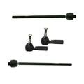 PartsW 4 Pcs Front Inner & Outer Tie Rod Ends Driver & Passenger Sides