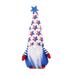 Cwcwfhzh 4th of July Decorations Patriotic Gnomes American Dwarf Doll for Memorial Day Independence Day Decor Home Tiered Tray Table Figurine Ornaments Rudolph Faceless Plush Doll