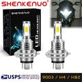 SHENKENUO For Yamaha CF300 GTS1000A 2X 9003 H4 Combo LED Headlights Bulbs 6000K White YTB Motorcycle Light Pack of 2 C80