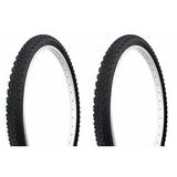 Tire set. 2 Tires. Two Tires Duro 26 x 2.10 Black/Black Side Wall HF-1072.