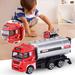 Toy Cars for 3 Year Old Boys Die-cast Alloy Fire Truck Toys Set Fire Fighting Sandbox Game Rescue Cars Tower Gift for 3+ Metal Remote control car