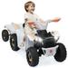 6V Ride on Car for Kids SESSLIFE Battery Powered ATV Ride on Toys w/One-button Start One Speed Forward Kids Electric Vehicles for Boy Girl 18-30 Months 1-2 Hours Ride Time White
