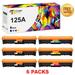 Toner Bank Compatible for HP 125 A 125A Toner Cartridge Replacement for HP 125A CB540A CB541A CB542A CB543A High Yield Laserjet Toner Cartridge (3 * Black Cyan Magenta Yellow 6-Pack)