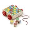 Melissa & Doug Classic ABC Wooden Block Cart Educational Toy With 30 Solid Wood Blocks