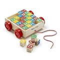 Melissa & Doug Classic ABC Wooden Block Cart Educational Toy With 30 Solid Wood Blocks