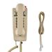 Vintage Wall Telephone Landline Corded Telephone with Ringing Indicator & Volume Control Old Style Retro Wall Phone Moisture Proof for Living Room Bathroom Office School Hotel