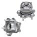 Detroit Axle - 2 Rear Wheel Bearing Hubs for AWD 2009-2014 Nissan Murano 2010 2011 2012 2013 Wheel Hub Bearings Assembly Replacement Pair Hubs