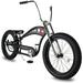 WonderWheels 26 Stretch Cruiser Coaster Brake Triple Tree Fork Handlebars Hi-rise Alloy Black Rims. 26x3.0 26H Black Tire - Matte Black