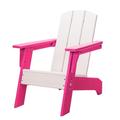 RESINTEAK Child-Size Adirondack Chair White Seat pink