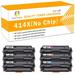 6 Pack (No Chip) 414X Toner Cartridge Replacement Compatible for HP 414A 414X 414 W2020A W2021A W2022A W2023A for Color Laserjet Pro M454dn M479fdw High Yield