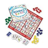 Sequence for Kids Game (Folding game board 42 playing cards 21 red 21 yellow 21 blue and 21 green playing chips Instructions)