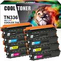 Cool Toner Compatible Toner Replacement for Brother TN336 TN-336BK TN-336C TN-336M TN-336Y High Yield (2 * Black 2 * Cyan 2 * Magenta 2 * Yellow 8-Pack)