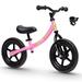 TheCroco 12 inch Balance Bike Lightweight Adjustable Seat No-Pedal training bike Ages 2 to 5 Years includes Bell Pink
