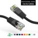 4ft (1.2M) Cat5E UTP Ethernet Network Booted Cable 4 Feet (1.2 Meters) Gigabit LAN Network Cable RJ45 High Speed Patch Cable Black