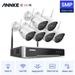 ANNKE 5MP Super HD 8CH Wireless NVR IP Video Surveillance Kit with 100 ft Night Vision Audio Record Indoor & Outdoor WiFi Surveillance