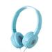 Docooler Kids Headphones 3.5mm Wired Over-ear Headphones Foldable Sports Headset Portable Earphones for Kids Student Blue