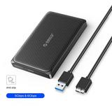 ORICO External Hard Drive Enclosure 2.5inch 5Gbps USB 3.0 to SATA III for 7/9.5mm HDD/SSDï¼ŒSupport up to 6Tb