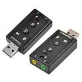 Ybeauty DIMAN-HD02 External USB Virtual 7.1 Channel Sound Card Audio Adapter for Laptop