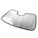 Tuningpros SS-589 Custom Fit Silver and Grey Windshield Sun Shade Protector Sunshade Visor For 2008-2011 Ford Focus - 1 pcs Set SunShade Ford Focus 08 09 10 11