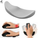 PULLIMORE Wrist Rest Mouse Pad Ergonomic Sliding Palm Rest Wrist Support Pad for Computer Desk Gaming Laptop Typing Pain Relief (Gray)