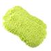 Unique Bargains 2pcs Green Microfiber 22cm Cleaning Sponge Double Sided Dirt Washing Foam Cleaning Tool for Cars