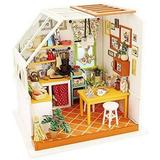 ROKR Dollhouse DIY Miniature Kit with Furniture 1:24 Scale Model House Kit Best Gift for Her - Jason s Kitchen