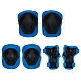 SAYFUT Kids Knee Pads Wrist Guards Child Toddler adjustable Protective Gear 6 in 1 Set for Skateboard Bike Cycling Skating Electric-Scooter Roller Inline Skating Bicycle Rollerblading Sports