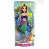 New 2008 Disney Sparkling Princess Ariel Doll Toy Figure Mattel N5051