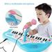 Kids Piano Keyboard 37 Keys Multi-Function Musical Instrument Piano Toy Electronic Keyboard for 3+ Years Old Toddlers Children Beginner (without Battery) Blue