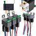 JLLOM G Â· PEH 6Pack 12V 30A Fuse Relay Switch Harness Set Spst 4Pin 14 Awg Hot Wires