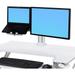 Ergotron WorkFit Desk Mount for LCD Monitor Notebook White