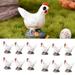 Cheers.US 25Pcs Chickens Family Miniature Ornament Kits Set for DIY Fairy Garden Dollhouse Decoration Hens Henhouse Chickens Eggs Miniature Ornament for Fairy Garden Plant Decor