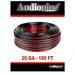 100 Feet 20 GA Gauge Red Black 2 Conductor Speaker Wire Audio Cable Audiopipe