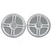 Pair Rockville RMSTS65S 6.5 800 Watt Waterproof Marine Boat Speakers 2-Way Silver