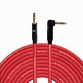 Coluber Cable 1/4 TRS Male - Right Angle 1/4 TRS 100ft Pro 3-Pin Connector